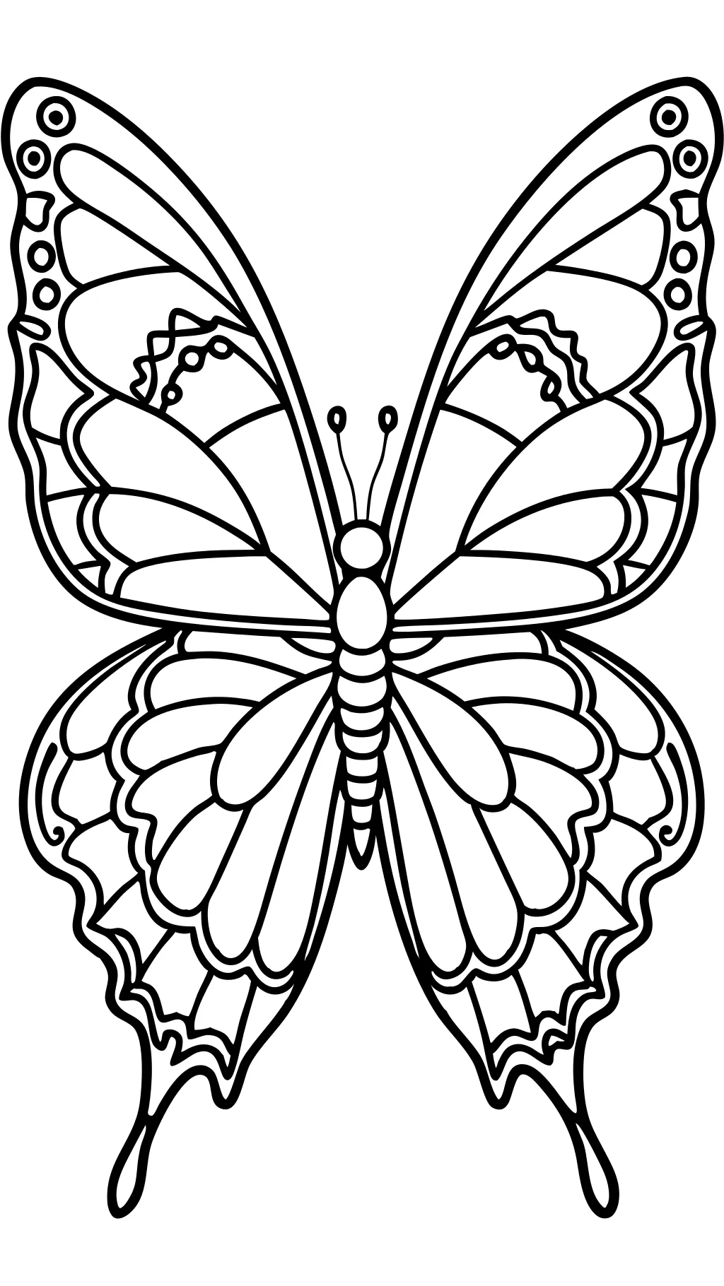 butterfly color pages